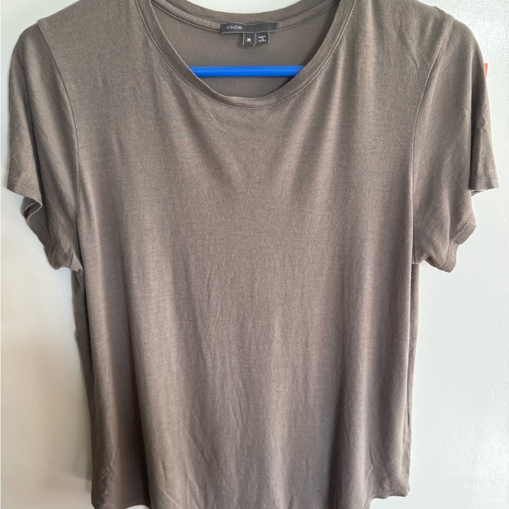 Vince Gray Relaxed Short Sleeve Tee